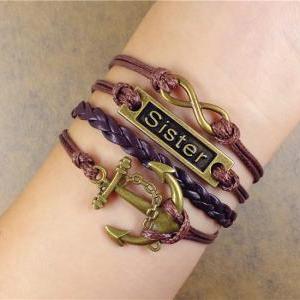 Sister Bracelet, Anchor Bracelet, Infinity..