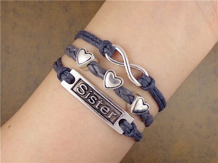 Sister Bracelet, Love Bracelet, Infinity Bracelet, Birthday Gift, Christmas Gift