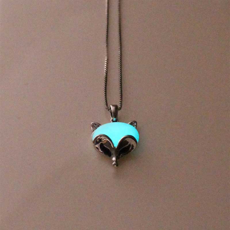 Fox Glowing Necklace,gifts For Him,gifts For Her,birthday Gifts