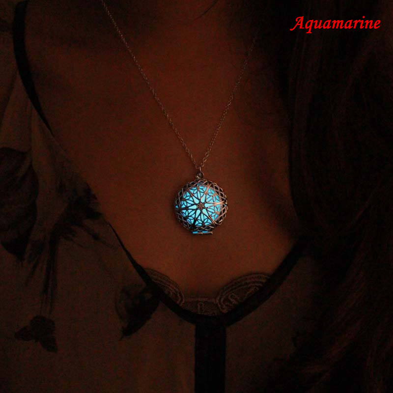 Glowing Necklace, Locket Necklace, Gifts For Dad, Birthday Gifts